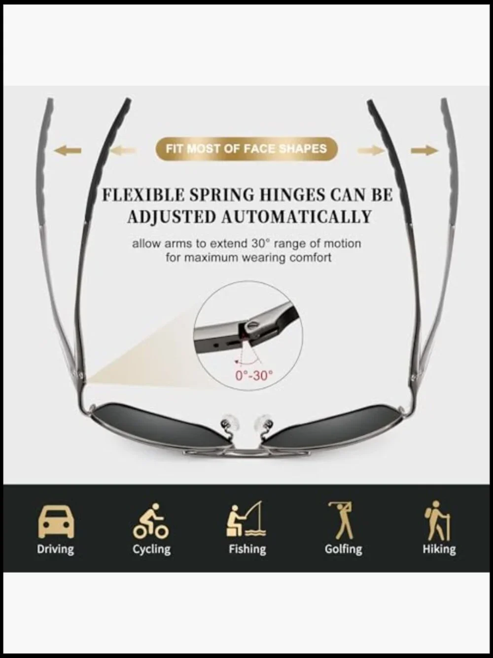 Polarized Aviator Sunglasses UV400 Protection Lightweight Pilot Sun Glasses